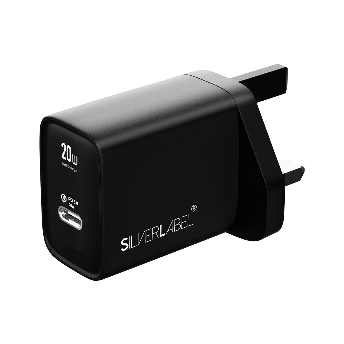 SilverLabel 20W PD Mains Charger Black
