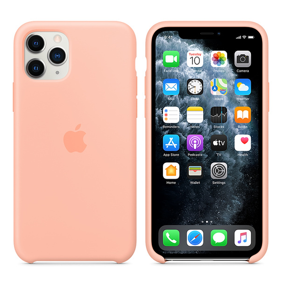 Apple Silicone Cover for iPhone 11 Pro - Grapefruit