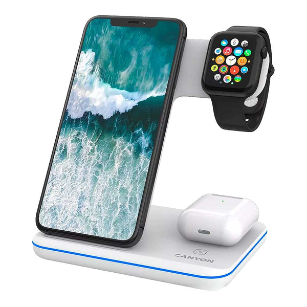 Canyon 3-in-1 Wireless 15W Charging Station