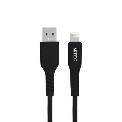 MiTEC MiPOWER Lightning to USB-A Cable - 2m - Black
