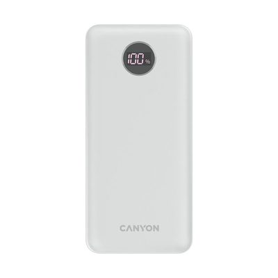 Canyon Power Bank Pb-2002 Led 20000 Mah Pd 20W Qc 3.0 White