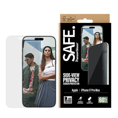 SAFE Privacy Glass for iPhone 17 Pro Max UWF w/Aligner