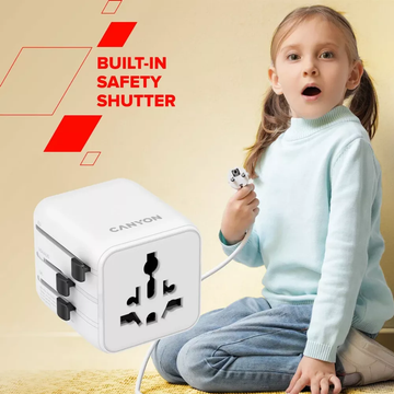 Canyon Travel Adapter OnTour One EU/UK/US/AUS White
