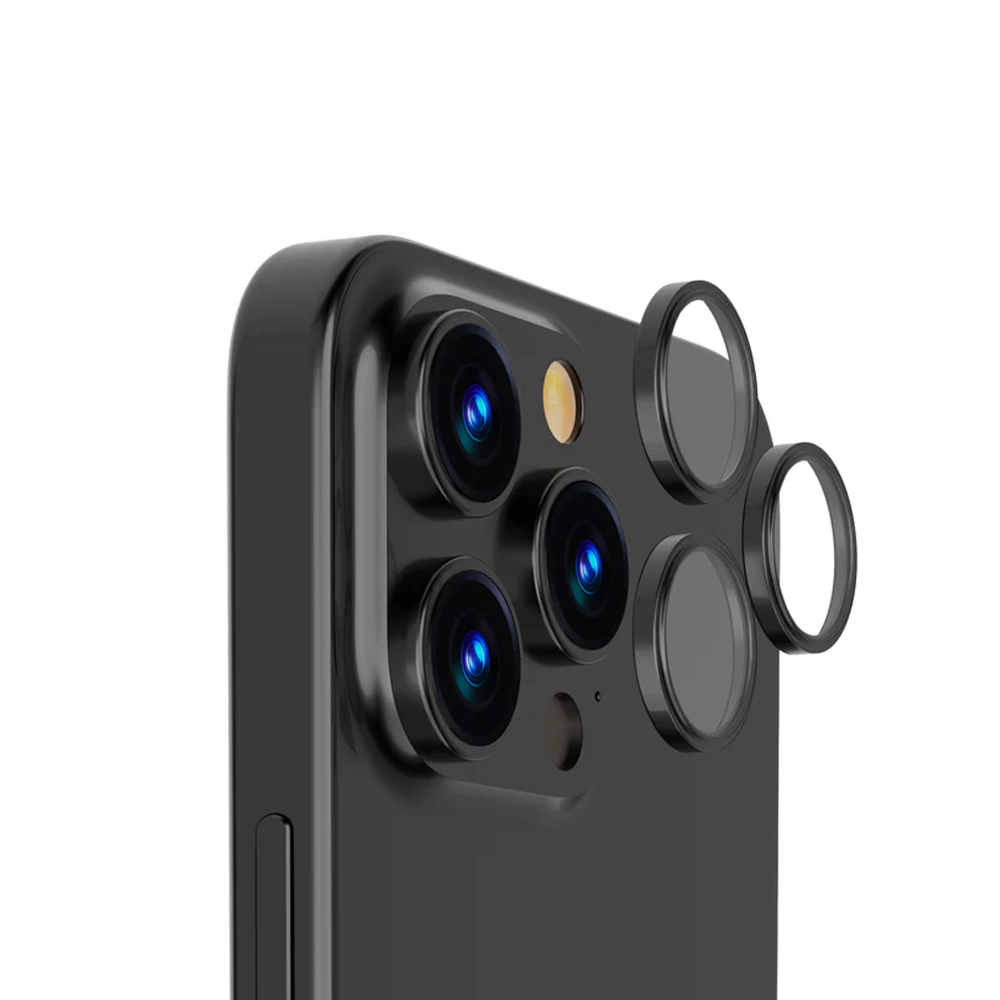 QDOS OptiRings Camera Lens Protection iPhone 16Pro/16ProMax Black