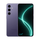 photo of Samsung Galaxy S24 violet with mint+ wallpaper