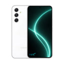 photo of Samsung Galaxy A54 white with mint+ wallpaper