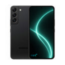 photo of Samsung Galaxy S22 black with mint+ wallpaper