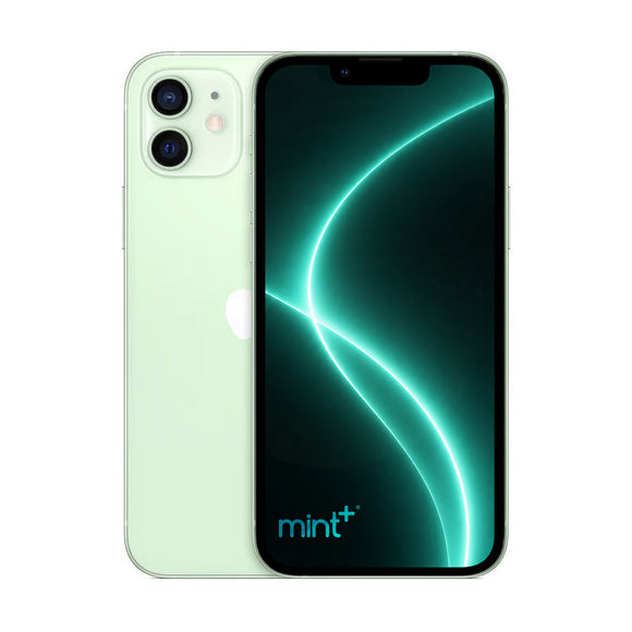 Photo of iPhone 12 green with mint+ wallpaper