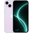 photo iPhone 14 Plus purple with mint+ wallpaper