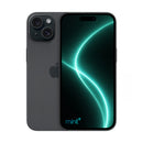Photo of iPhone 15 black with mint+ wallpaper