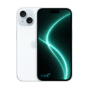 Photo of iPhone 15 black with mint+ wallpaper blue