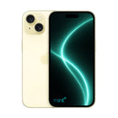 Photo of iPhone 15 plus yellow with mint+ wallpaper