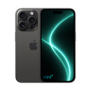 Photo of iPhone 15 pro max black with mint+ wallpaper