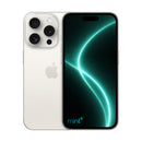 Photo of iPhone 15 pro max white with mint+ wallpaper