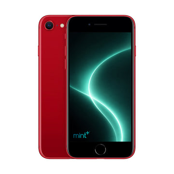 Photo of iPhone SE 3 red with mint+ wallpaper