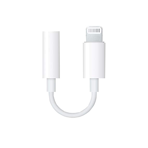 Apple Lightning to 3.5 mm Headphone Jack Adapter -White